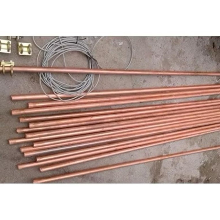 Cọc tiếp địa mạ đồng phi 14 dài 1m8