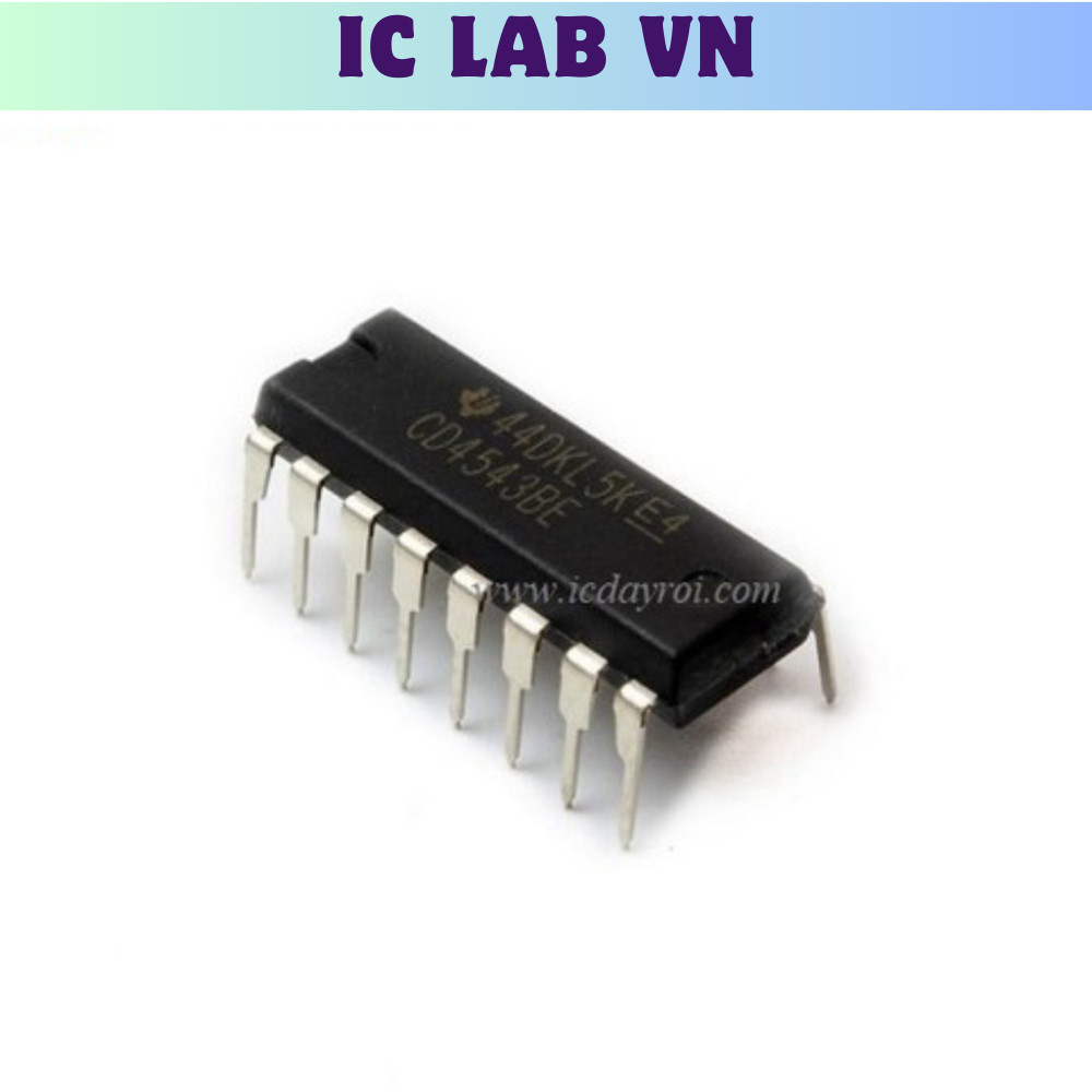[5 Cái]- CD4543BE Ic Lab VN