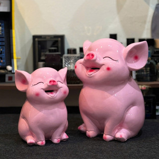 Heo Đất Mẫu Vểnh Mũi Cute Dễ Thương, Ống Heo Đất Tiết Kiệm Lợn Đất Tiết Kiệm Heo Hót Đáng Yêu