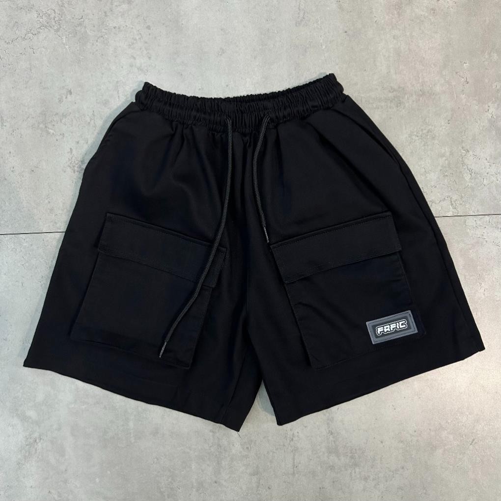 Quần short nam nữ FAFIC tem cao su chất kaki Co dãn fafic studio