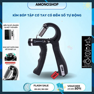  Kìm Bóp Tay Có Đếm Số Điều Chỉnh Áp Lực Lò Xo 5-60kg Dụng Cụ Tập Cường Độ Cơ Bắp Tay 