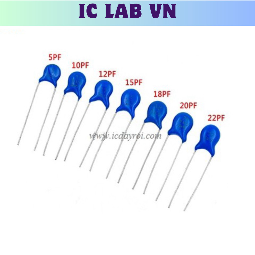 [50 Cái]- Tụ Cao Áp 5pf3000v (5PF 3KV) Ic Lab VN