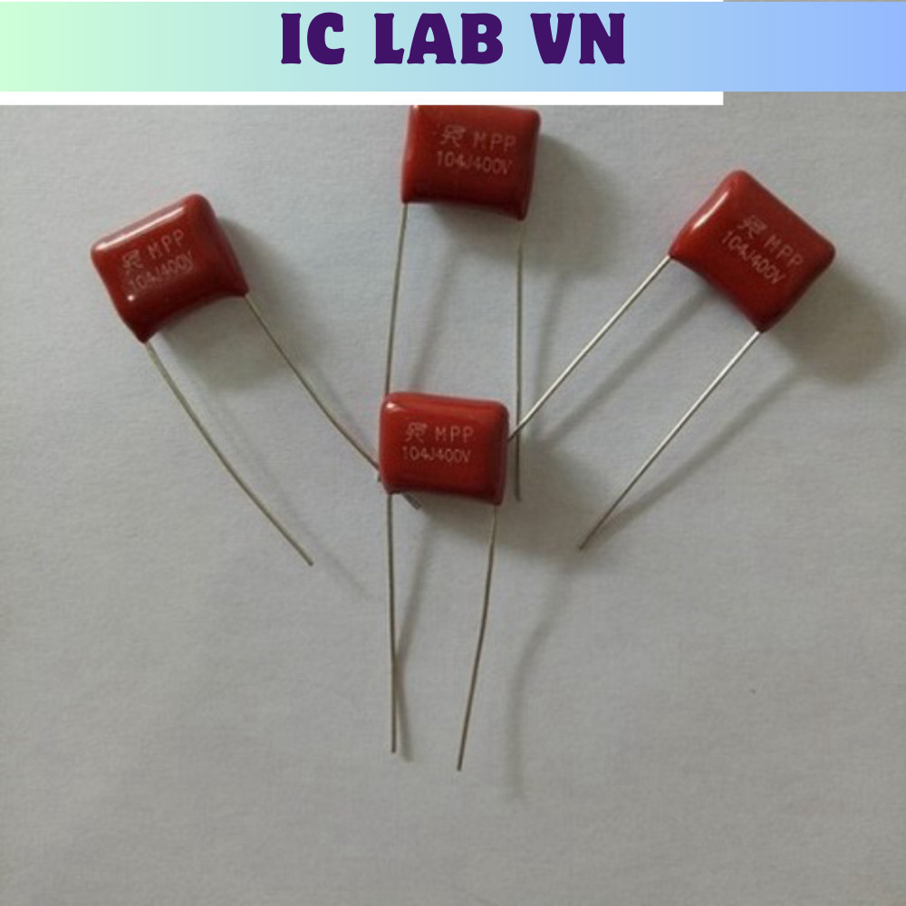[20 Cái]- Tụ 100nF/400V (104/400V) Ic Lab VN