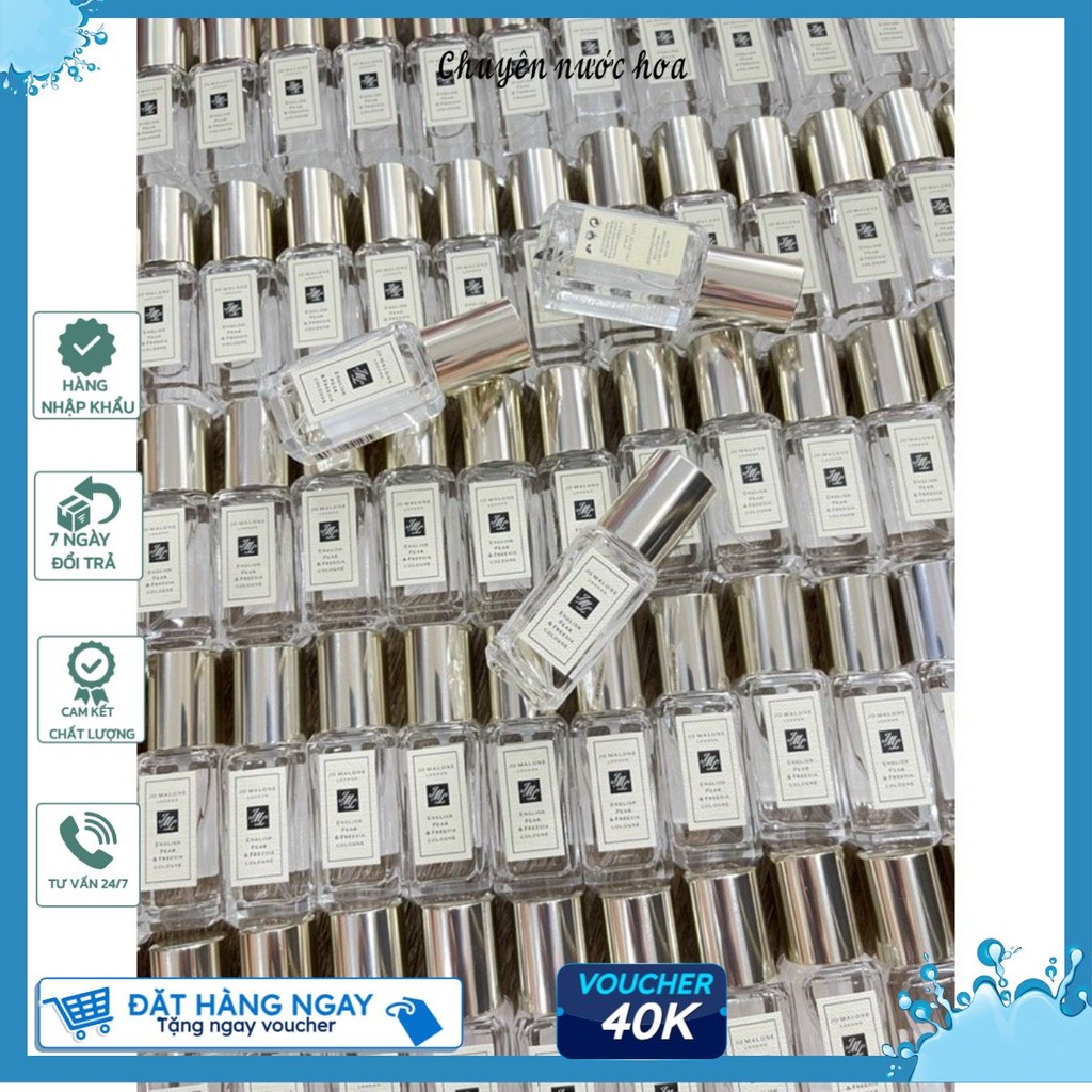 Nước hoa mini Jo Malone English Pear & Freesia Eau De Cologone 9ml🎀𝓒𝓱𝓾𝔂𝓮̂𝓷 𝓷𝓾̛𝓸̛́𝓬 𝓱𝓸𝓪🎀 🎀𝓒𝓱𝓾𝔂𝓮̂𝓷 𝓷𝓾̛