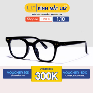 Kính mắt Vuông thời trang nam nữ chất liệu nhựa cao cấp màu đen 6810