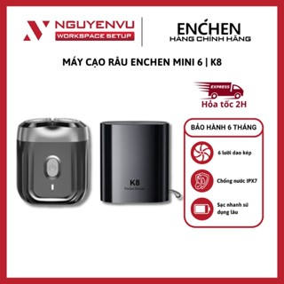[KHO HN - HCM] Máy cạo râu Enchen Mini 6 | Pocket Shaver K8 lưỡi dao kép mỏng - Chống nước IPX7 - Hàng chính hãng