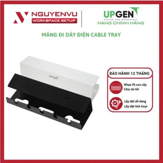 Khay Đi Dây Gầm Bàn UPGEN Cable Tray UCT01 - Giấu Ổ Cắm Gọn Gàng, Chống Nhiệt, Lắp Dễ Dàng - Hàng Chính Hãng