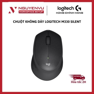   KHO HN - HCM  Chuột không dây Logitech M330 Silent Mouse 1000DPI 2.4GHz Silent USB - Hàng Chính Hãng 