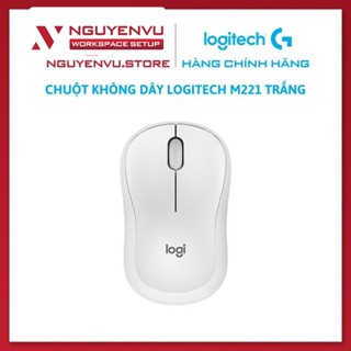 [KHO HN - HCM] Chuột Văn Phòng Không Dây Logitech M221 Trắng - Giảm 90% tiếng ồn - Hàng Chính Hãng