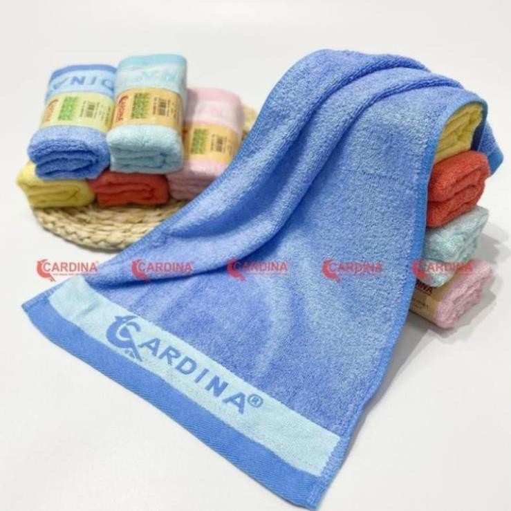 khăn mặt sợi tre Cardina chính hãng 25x50cm