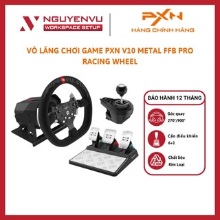  Vô Lăng Chơi Game PXN V10 Metal FFB Pro Racing Wheel - Hàng Chính Hãng 