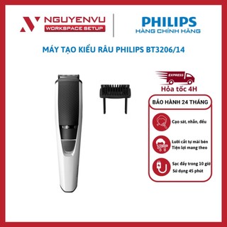[KHO HN - HCM] Máy tạo kiểu râu Philips BT3206/14 - 10 chế độ tích hợp - Hàng Chính Hãng