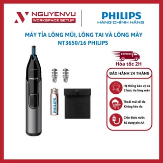 [KHO HN - HCM] Máy tỉa lông mũi, lông tai và lông mày NT3650/16 Philips - Hàng Chính Hãng
