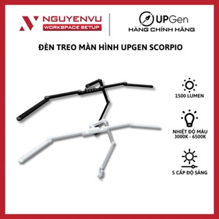 Đèn Treo Màn Hình UPGen Scorpio - Đèn bảo vệ mắt kẹp bàn - nhiều chế độ chiếu sáng - Hàng chính hãng