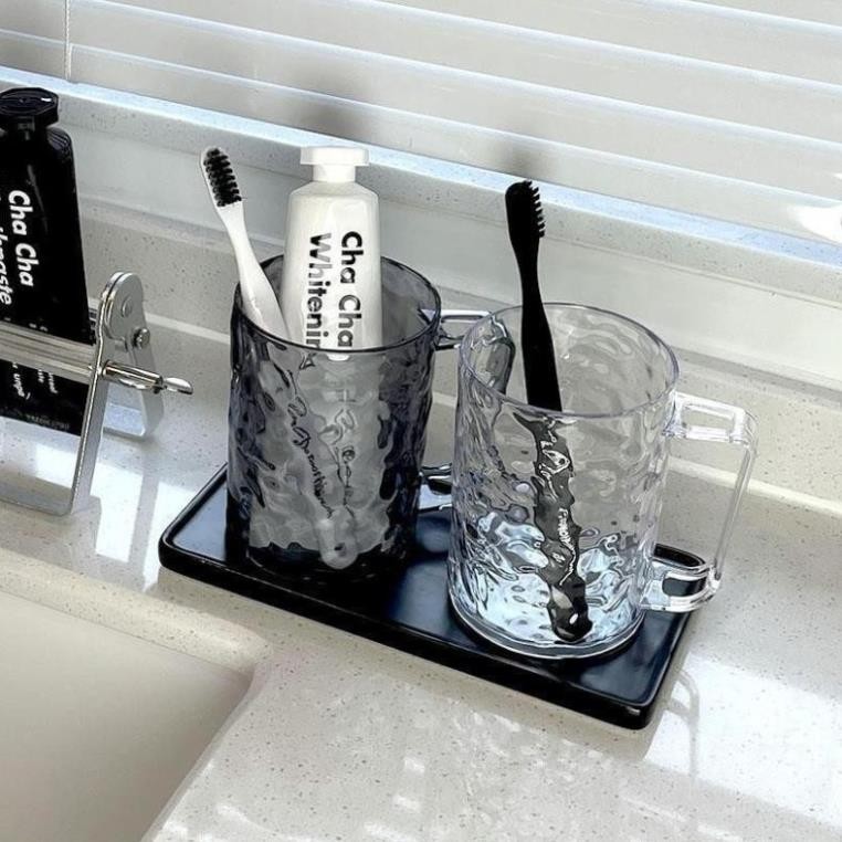 Cốc Uống Nước Đánh Răng Đa Năng Vân Pha Lê Nổi 3D Hiện Đại - Ly Đánh Răng cao cấp | BigBuy360 - bigbuy360.vn