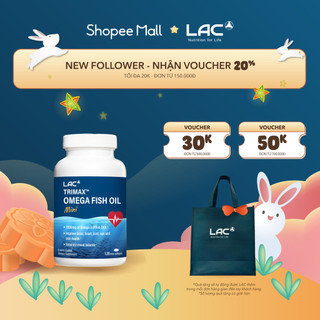 VIÊN UỐNG DẦU CÁ BỔ SUNG OMEGA HỖ TRỢ TIM MẠCH LAC TRIMAX OMEGA FISH OIL MINI (120 VIÊN)