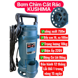 Máy bơm chìm cắt rác KP750, bơm tõm công suất lớn model 2025 chuyên dụng cho những công việc nặng_KP750-B