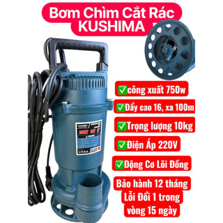   Cắt Rác  Máy bơm chìm KP750 bơm tõm cắt rác công suất lớn model 2025 lý tưởng cho việc xử lý nước thải. 