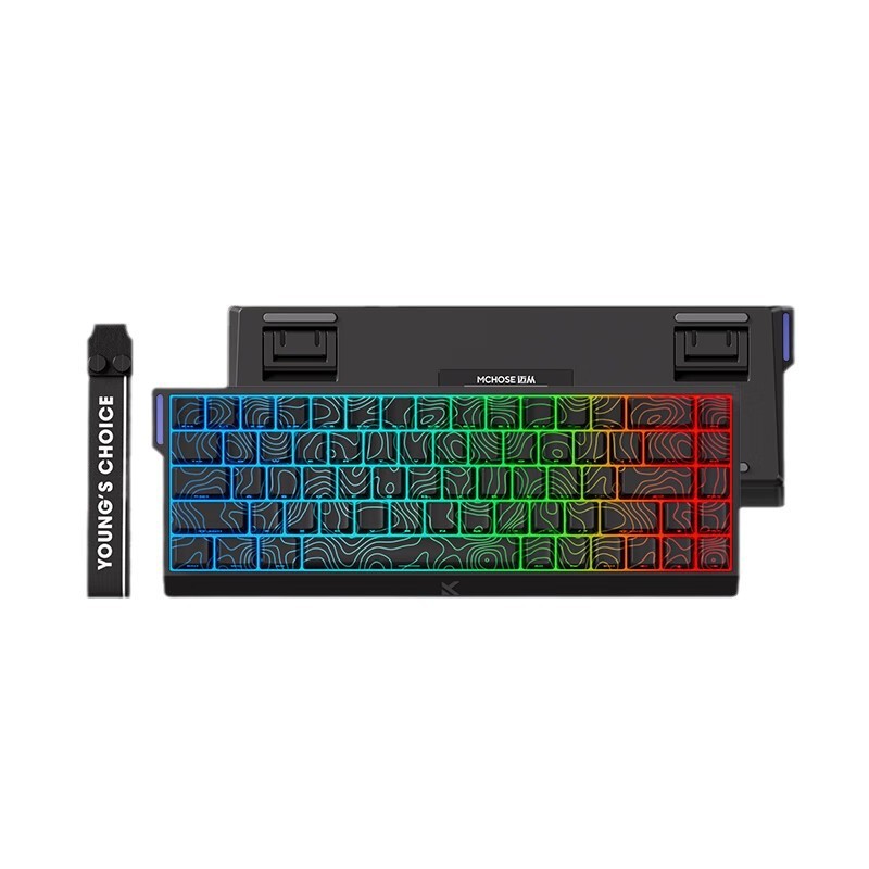 MCHOSE Mai Công Ace68 Ace60Bàn phím trục từ tính RT Bàn phím cơ học có dây tùy chỉnh cho chơi game E