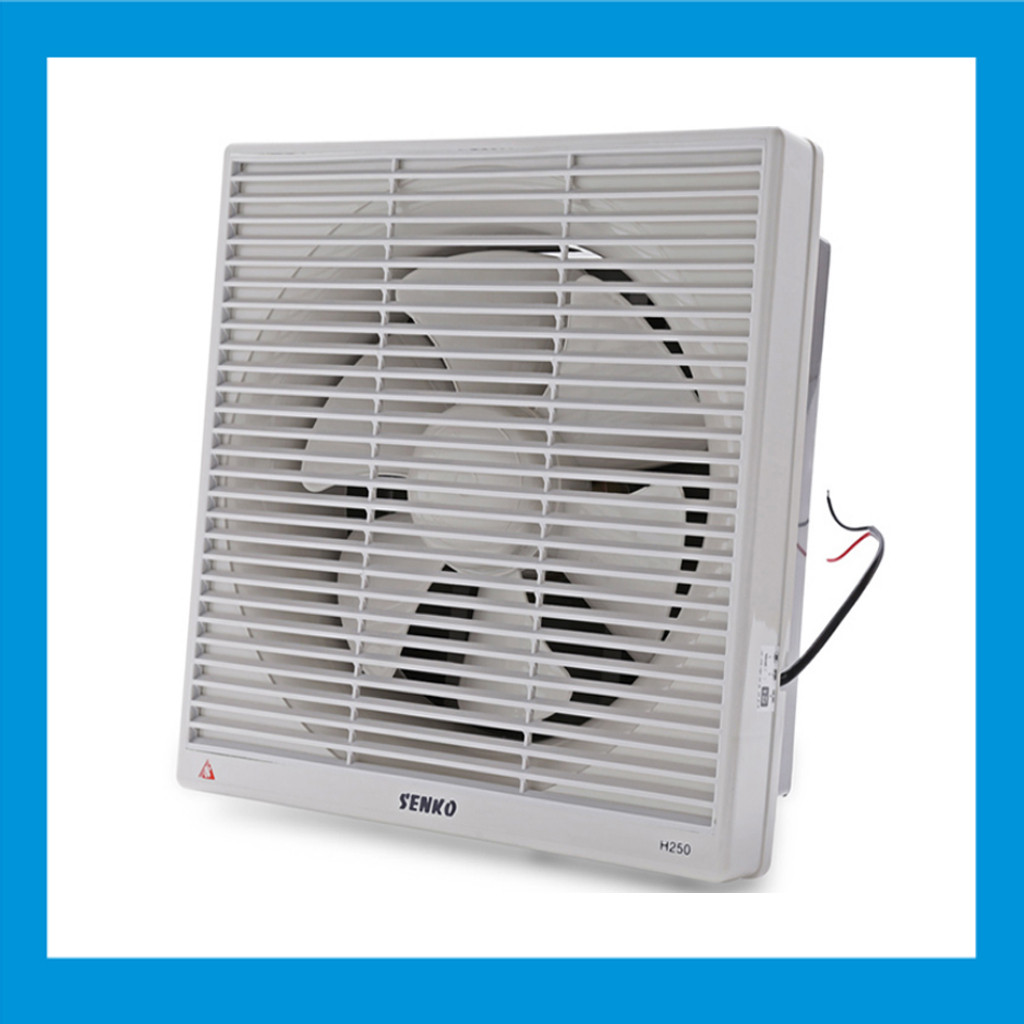 Quạt hút thông gió Senko H250 gắn tường công suất 40W, sải cánh 25cm là sản phẩm quạt hút thông gió 