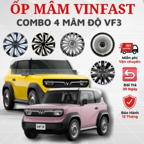 Ốp lazang VF3 lốp R16 - ốp lazang xe điện vinfast VF3 - ốp chụp mâm xe vinfast VF3