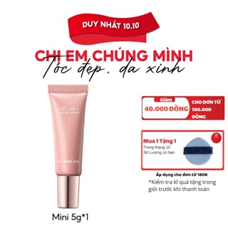Kem Nâng Tông Da Carslan Kem Lười Makeup Dưỡng Ẩm Che Khuyết Điểm mini 5G
