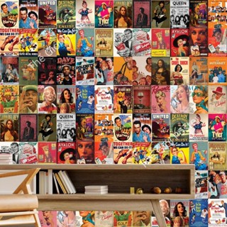 50 Tờ Tranh A5 (15x20cm) Dán Tường Poster phong cách ban nhạc nổi tiếng những năm 70 - Không có keo