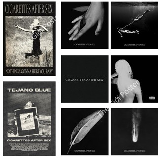   21  Poster album âm nhạc CAS áp phích dán tường decor phòng Cigarettes After S có sẵn keo dán 