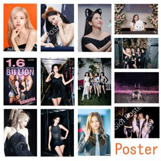 [132] Poster dán tường Black Pink Jennie Lisa Lisoo Rose - Áp phích ban nhạc K-Pop Black Pink decor