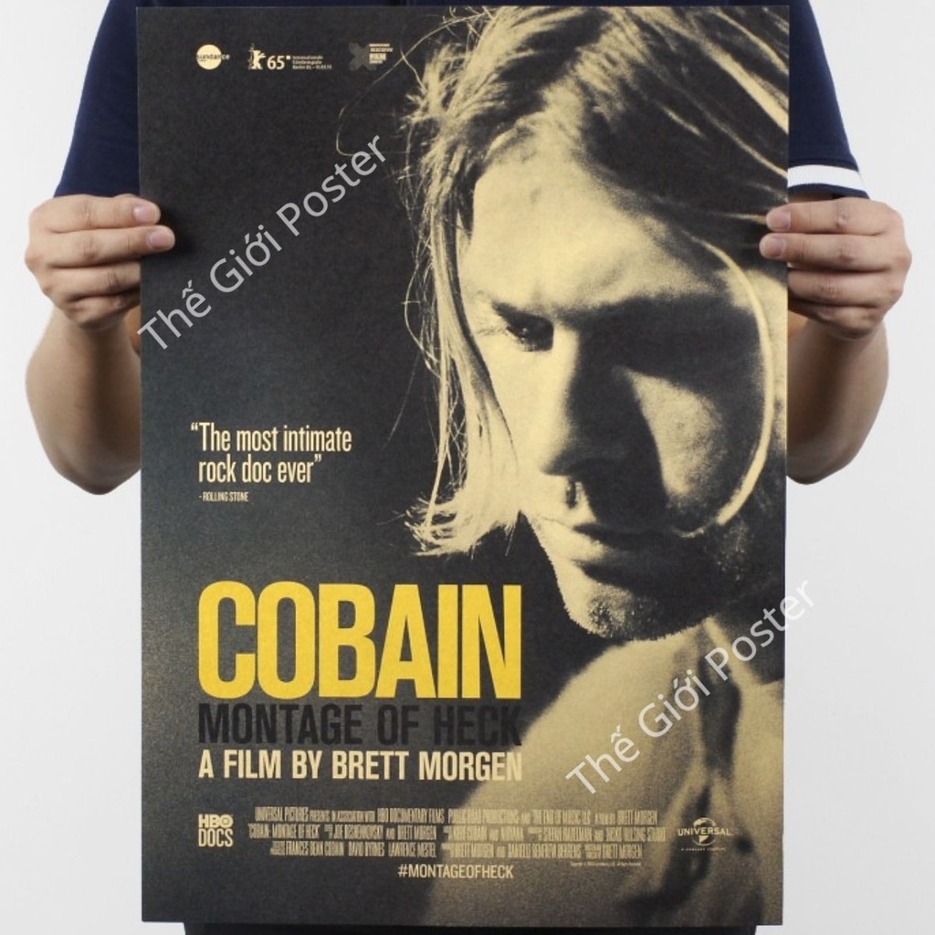 [53] Poster 30x40cm Ban Nhạc Ke Ben Nirvana 30x40cm - Áp phích ban nhạc Retro 80s Vintage