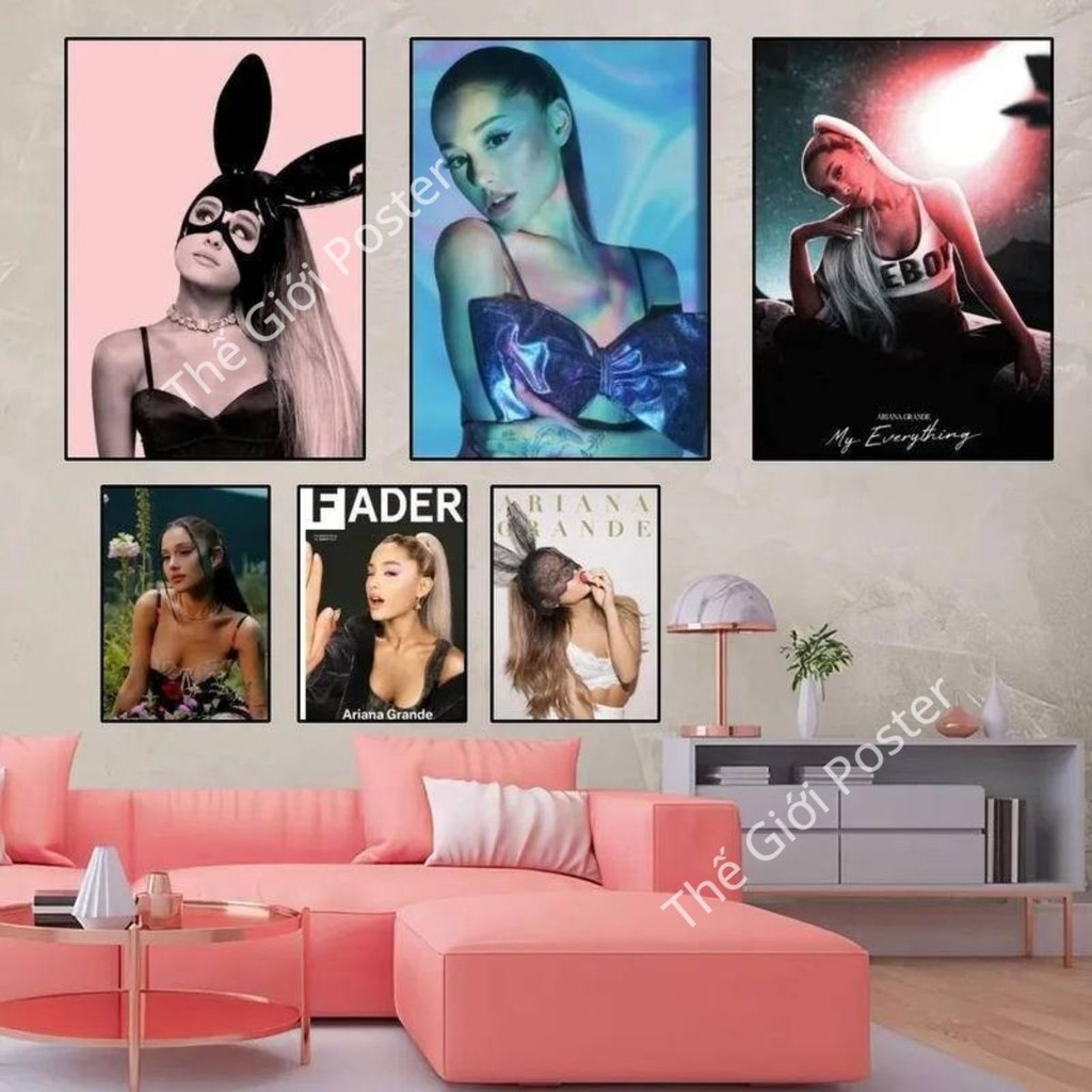 [43] Poster âm nhạc Ca Sĩ Ariana-Grande - Tranh dán tường album ca nhạc của Ariana có sẵn keo dán