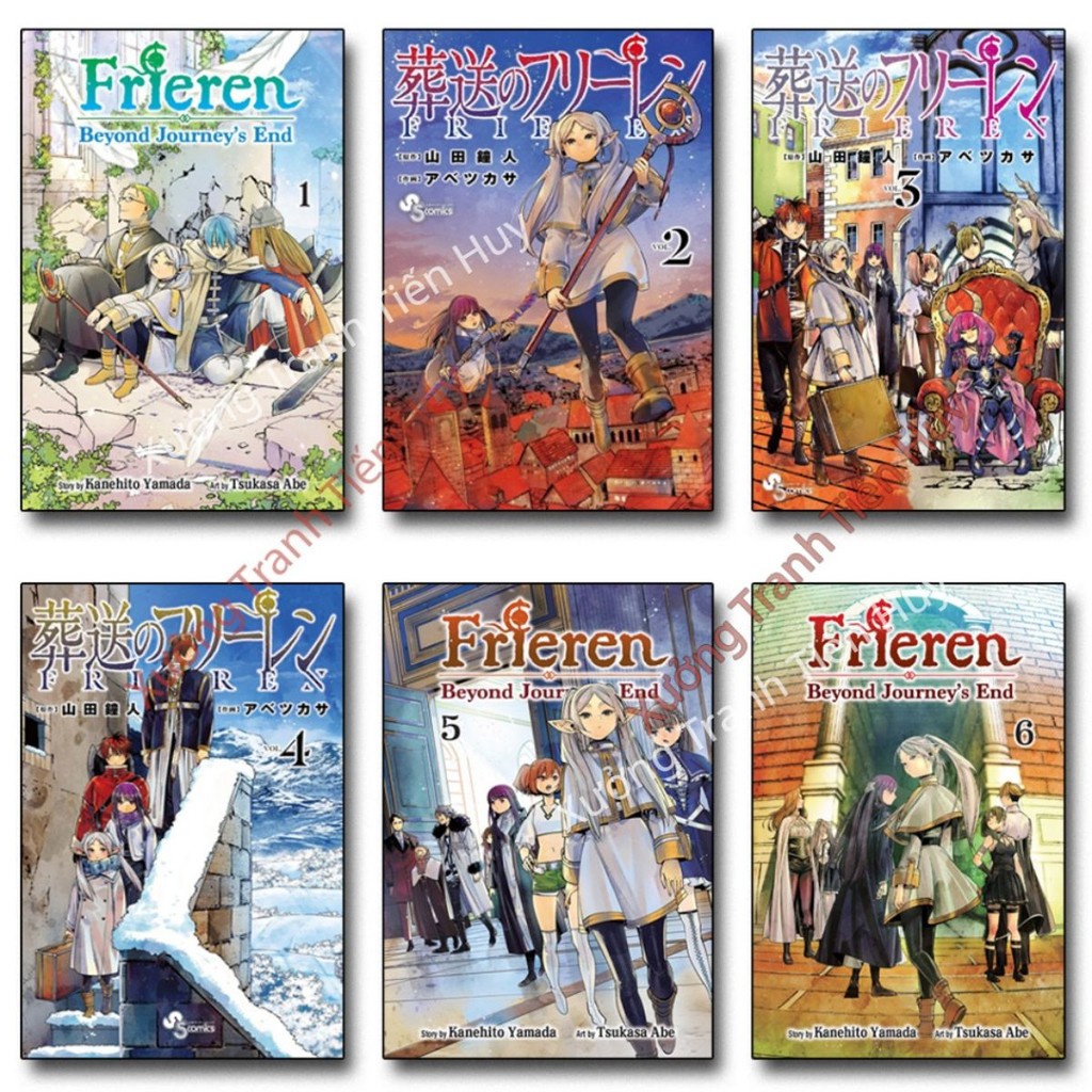 Poster dán tường Anime Sousou No Frieren bóc dán - Áp phích Thuật Sư Tiễn Táng trang trí nhà