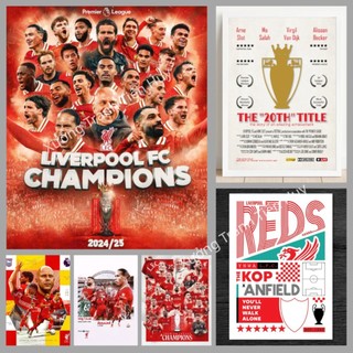   X29  Poster Liverpool Dán Tường Cực Đẹp Tranh Bóng Đá CLB Liver Có Sẵn Keo Dán 