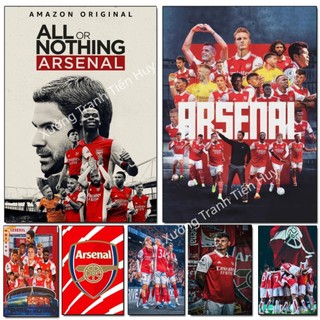   X56  Poster Arsenal Dán Tường Cực Đẹp Tranh dán tường Bóng Đá CLB ARS Có Sẵn Keo Dán  20x30cm  