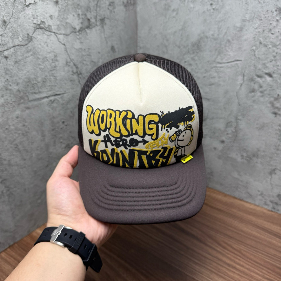 [DEAL MỞ BÁN] Mũ lưỡi trai baseball Kapital - Chất liệu mút xốp tự hồi, kiểu dáng đứng và phong cách