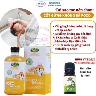 Nước cốt tắm gừng tươi đặc, tràm, khuynh diệp, muối hồng Hymalaya cho trẻ sơ sinh và trẻ nhỏ