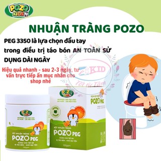 Bột nhuận tràng Pozo PEG3350 cho bé táo bón, chậm đi tiêu - lọ 100g