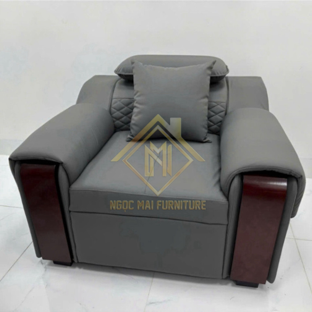 Ghế Sofa Da Đơn Cao Cấp 1M X 1M - Sofa Một Người Ngồi Từ Da PU Bền Đẹp, Sang Trọng - Nội Thất Ngọc M