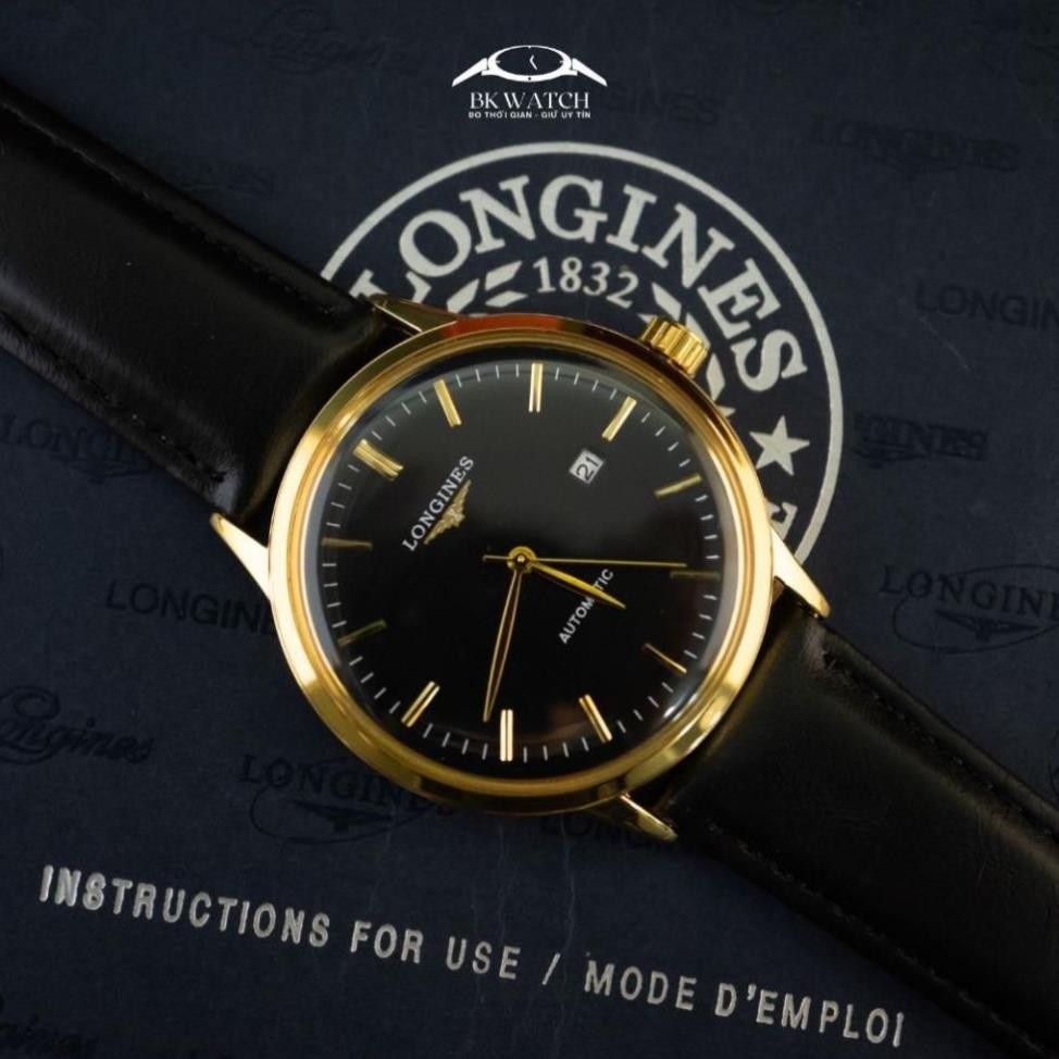 Đồng hồ Longines nam dây da máy pin chống nước lịch sự đơn giản BK321