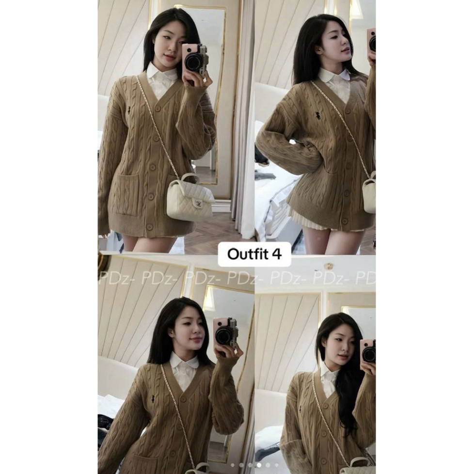 Áo Cardigan Len Nam Nữ Chất LEN VẶN THỪNG LOGO Thêu Ngựa FORM THỤNG Style Hàn Quốc NEW 2026 | BigBuy360 - bigbuy360.vn