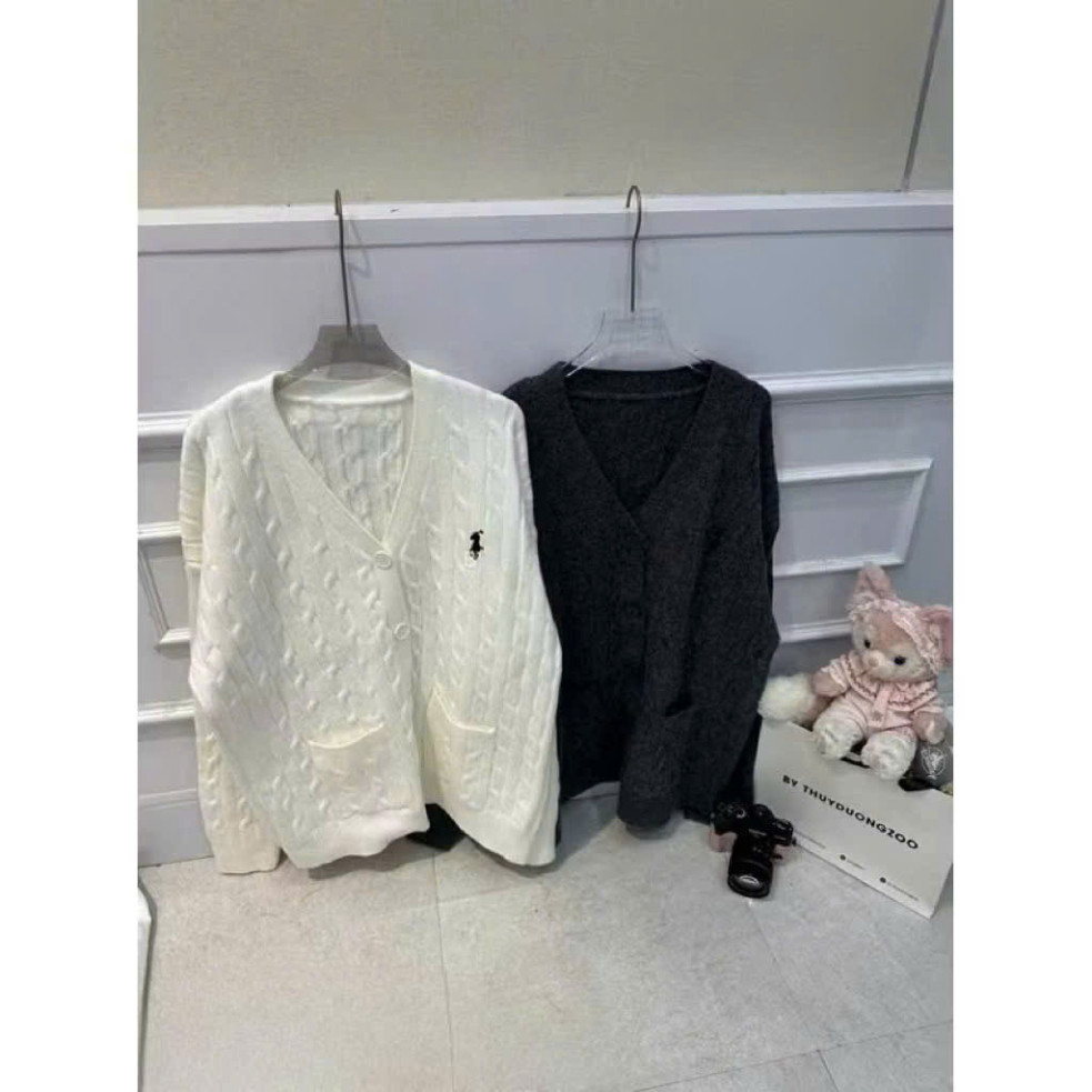 Áo Cardigan Len Nam Nữ Chất LEN VẶN THỪNG LOGO Thêu Ngựa FORM THỤNG Style Hàn Quốc NEW 2026 | BigBuy360 - bigbuy360.vn