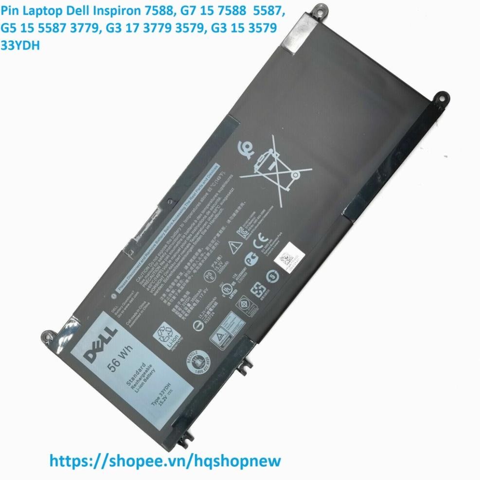 ⚡️ Pin Laptop Dell Inspiron 7588, G7 15 7588  5587, G5 15 5587 3779, G3 17 3779 3579, G3 15 3579 33Y