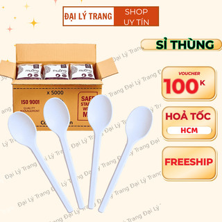 ( SỈ THÙNG 5000 ) Muỗng Kem , Muỗng Cafe , Muỗng Sữa Chua Thuận Lợi Cao Cấp Dùng Một Lần Giá Sỉ