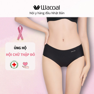 Quần lót nữ Wacoal IWU3194 thun mát, lưng vừa, bản to, ống quần không đường may, thun pha cotton, freecut - WU3194