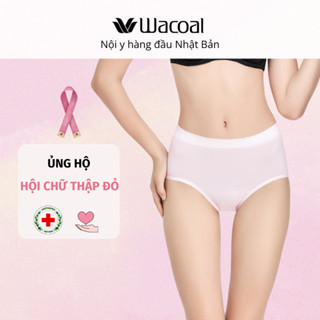 Quần lót nữ Wacoal IWU3771 lưng cao dưới rốn, bản to, viền mỏng thun pha cotton - WU3771