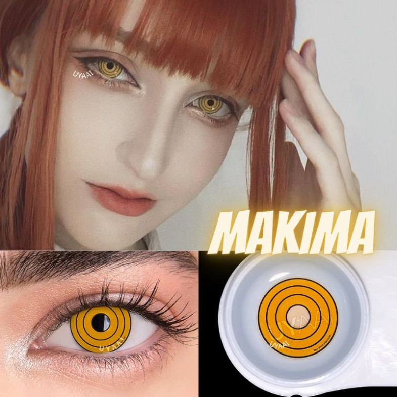 [Sẵn] Lens cosplay Makima - Chainsaw Man - Kính áp tròng [Miu Copslay]