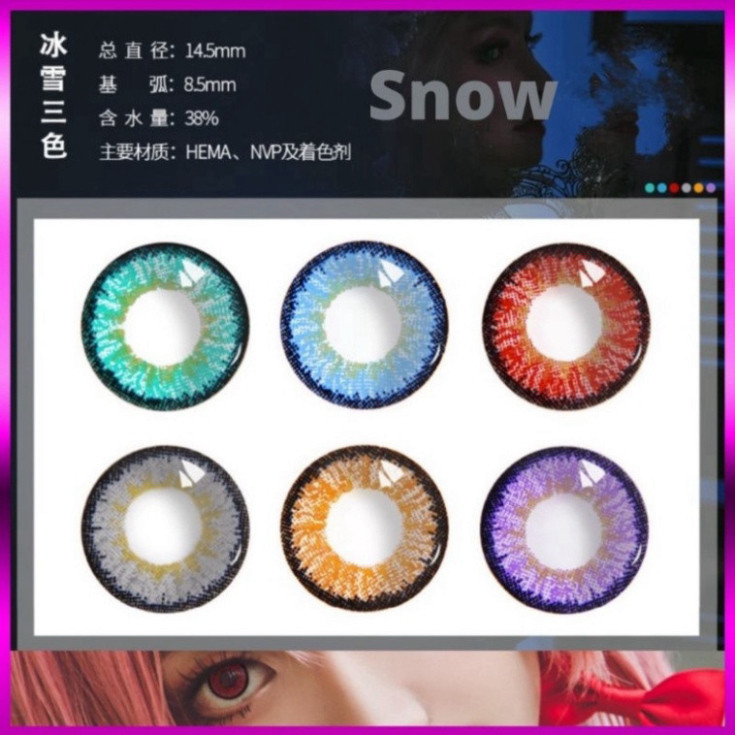 [Sẵn] Lens cosplay Nilou/Keqing/Aether/Krul/Tomoe/Deku mã Icesnow lên rõ xinh xắn - Kính áp tròng [M
