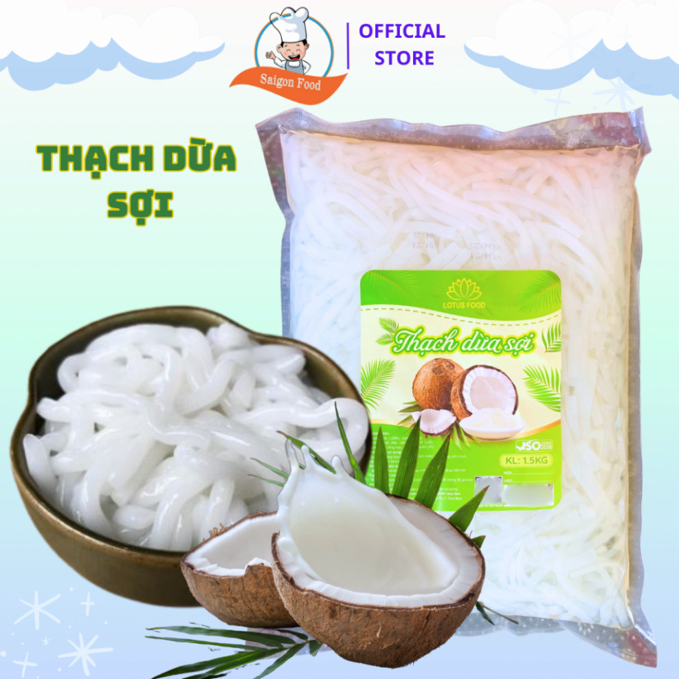 Thạch Dừa Sợi LOTUS FOOD 1.5Kg