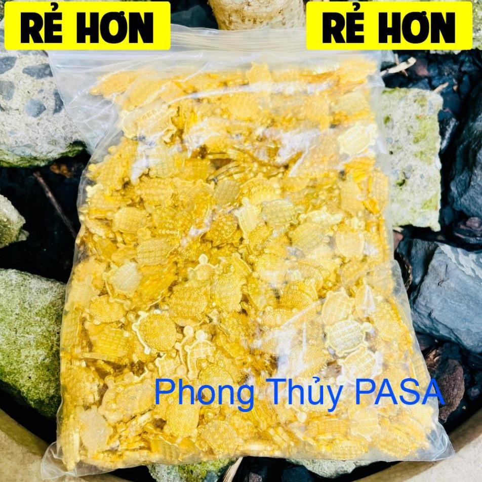 10 Con Rùa Tiền Vàng Phong Thủy, Rùa Vàng Mini Trang Trí , LOẠI 1