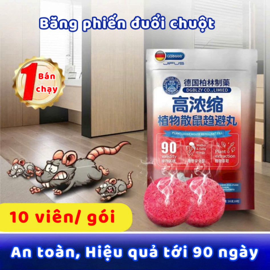 Băng Phiến Đuổi Chuột, Viên Đuổi Chuột Siêu Mạnh Hương Thơm Thảo Mộc An Toàn, Hiệu Quả Lâu Dài HALLY